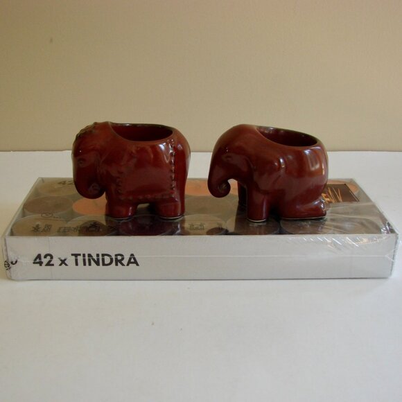 Partylite Elephants of Bangkok Tealight Candle Holders Thai Inspired Tealights - Picture 1 of 11